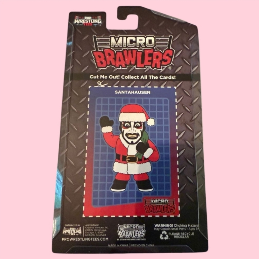 Pro Wrestling Crate Exclusive Santahausen Danhausen Micro Brawler Figure - AEW - Picture 2 of 2